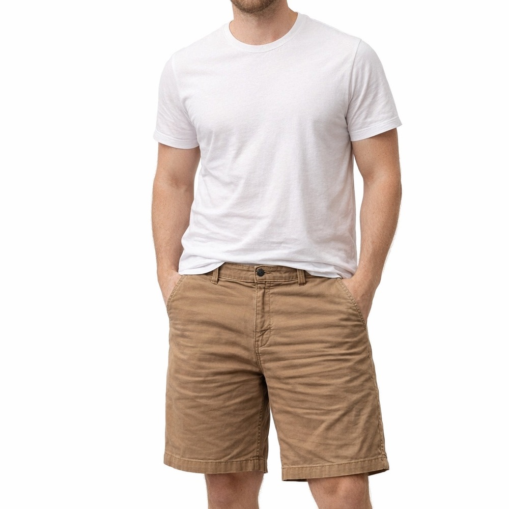Carhartt Men's Tan Workwear Flat Front Cargo Relaxed Fit Shorts